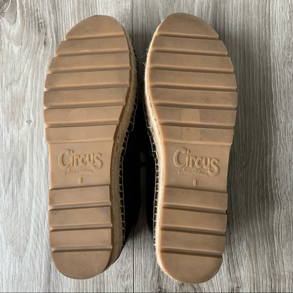 Circus by SAM EDELMAN Cora Espadrilles Ballet Flat Black Size 8 - Picture 10 of 10